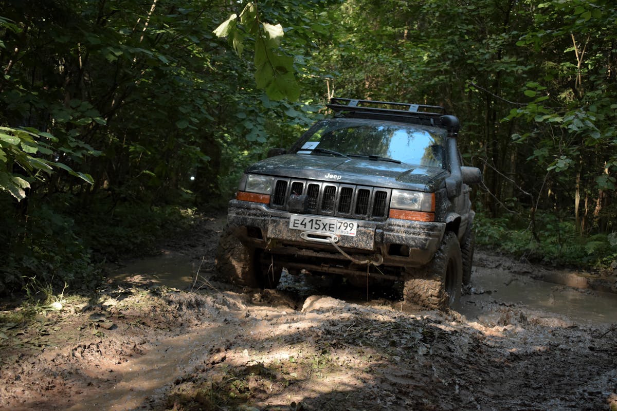 A Car Covered in Mud