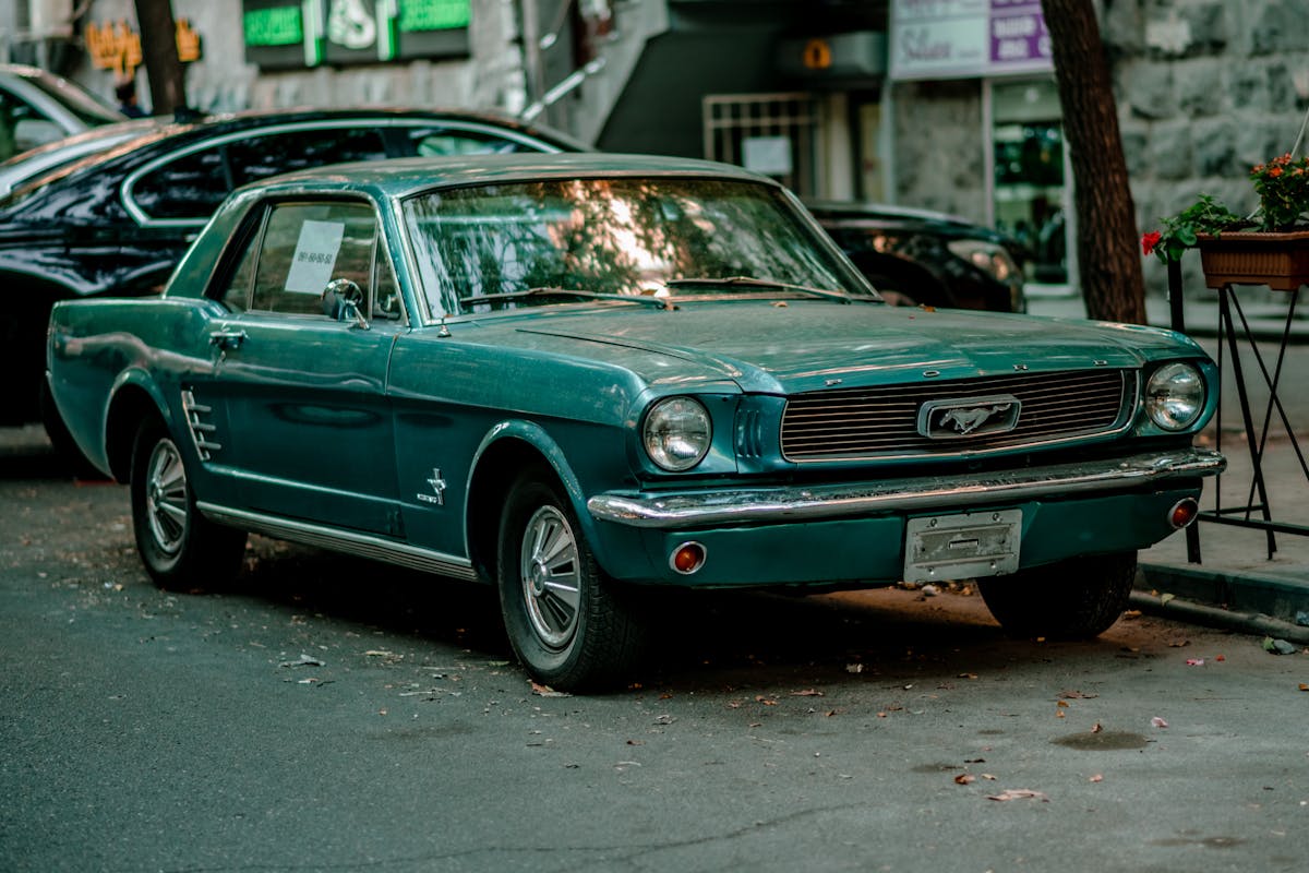 Vintage Ford on Street