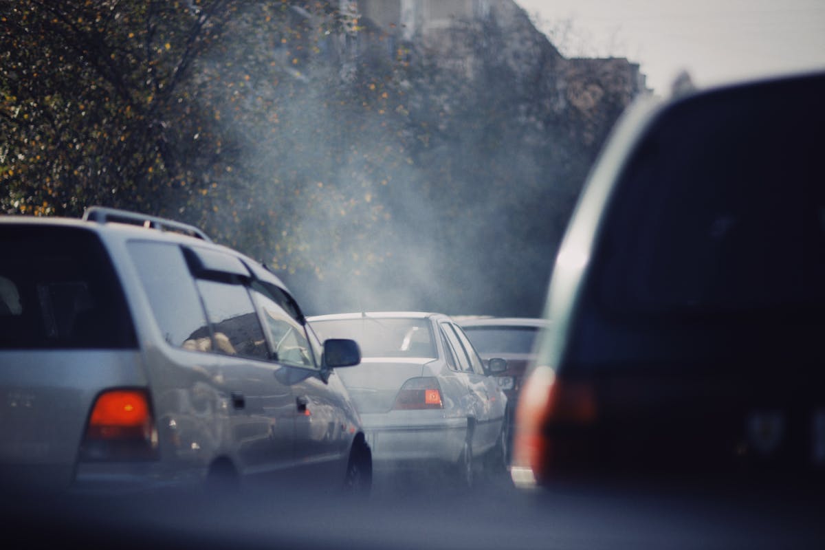 Cars on Road on Rush Hour