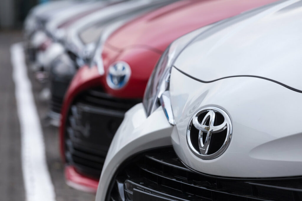 siegen, North Rhine-Westphalia/germany - 28 10 18: toyota car signs in siegen germany